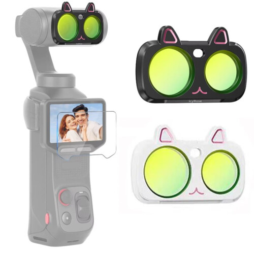 Cold Mist Rose Filter for   Ultra Magnetic Icy Rose Effect Cat Ear Filter for  Action Camera Black 2