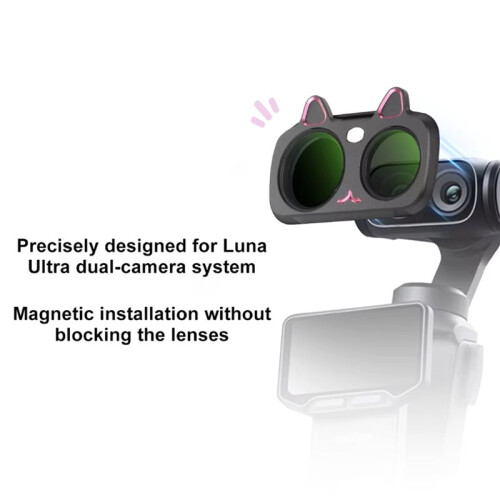 Cold Mist Rose Filter for   Ultra Magnetic Icy Rose Effect Cat Ear Filter for  Action Camera White 2