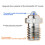 V6 Bimetallic MY Nozzle for E3D V6 3D Printer Hotend High Temperature Hardened Wear-Resistant Replacement 0.4mm 3
