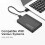 Hårddiskfodral 2.5  Till USB3.1 Typ C-Hölje Extern Hårddiskfodral för 2.5" SSD-Hårddisk Verktygsfri Bärbar Hårddisklåda 2