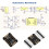5pcs Heart Rate Sensor Module MAX30102 Pulse Detection Blood Oxygen Concentration Calculation Modules Heart Rate Sensors 5