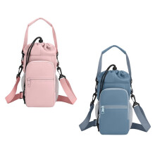2 Stuks Waterfleshouder Tas met Riem, Geïsoleerde Crossbody Waterfles Tas met Telefoonvak voor Wandelen, Hiken en de Sportschool