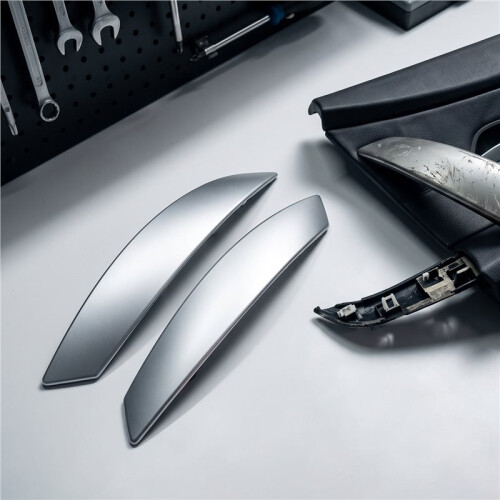 Interior Left Right Door Pull Handle Cover Inner Door Handle Cover for  Z4 E85 E86 02-08 51417042877 Silver 1