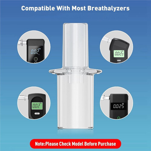 100-Pack Breathalyzer Mouthpieces, Disposable Replacement Tips for S80/S75/S70/Trace/Element/Scout, Secure Fit for Home 1