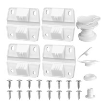 Cooler Hinge Replacement Kit 4 Hinges and 1 Drain Plug ,Cooler Plastic Hinges Cooler Standard Drain Plug Assembly