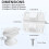 Cooler Hinge Replacement Kit 4 Hinges and 1 Drain Plug ,Cooler Plastic Hinges Cooler Standard Drain Plug Assembly 7