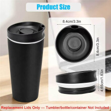 2 Pack Replacement Lids Wide Mouth Lids for Owala Slider Top Cover Smooth Slider Top Water Bottle Lid