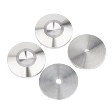 4Pcs Speaker Pads 25x5mm Copper Speaker Isolation Stand Feet, Anti-Vibration Audio Amplifier Feet Stands