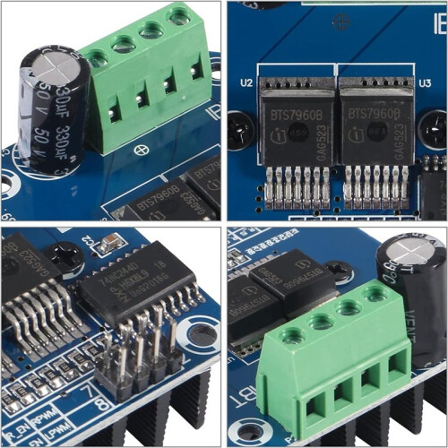 5PCS BTS7960 43A  Stepper Motor Driver Module H-Bridge PWM Board for  Car 2