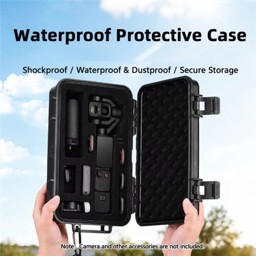 BRDRC Hard Shell Carry Case for  Osmo Pocket 4 Pro Waterproof Shockproof Storage Box Protective Carrying Bag Accessory 2