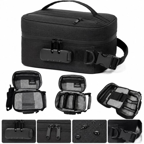 Proof Carrier Bag with Combination Lock, Odor-Proof Storage Bag , Odor-Proof Container with Combination Lock 1