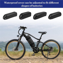 Funda para Batería de Bicicleta Eléctrica, Bolsa Protectora Impermeable para Batería Eléctrica con Cordón, para Baterías Rectangulares