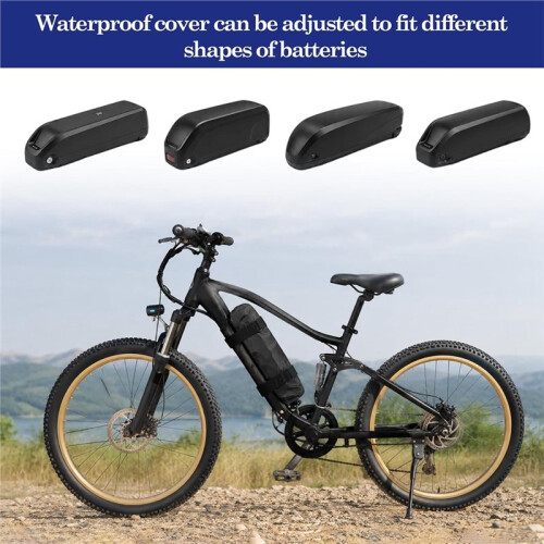 Ebike Battery Cover, Waterproof Electric Battery Protective Bag with Drawstring , for Rectangular Batteries