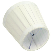 6X Fabric Chandelier Lampshade Holder Clip  Sconce Beside Bed Lamp Hanging Light, Beige Yellow