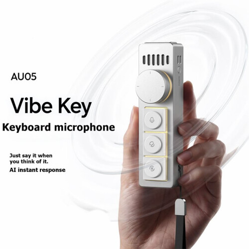 AU05 Vibe Key AI Voice Microphone Wireless Keypad Controller Knob Wheel Physical Shortcut Key for PC 2