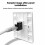 24Pcs Cat6 RJ45 Adapter Insert Inline Coupler CAT6 Network Straight-Through Connector for RJ45 CAT6 Coupler 4