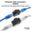 24Pcs Cat6 RJ45 Adapter Insert Inline Coupler CAT6 Network Straight-Through Connector for RJ45 CAT6 Coupler 7
