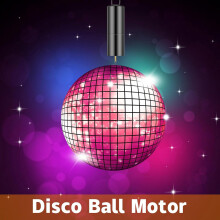 10 Peças de Ornamentos Giratórios A Bateria Motor Giratório de Discoteca com 5 Ganchos Giratórios Giratórios