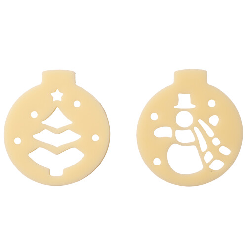 Dobla White Chocolate Lace Baubles Decorations – Edible Cake Décor (324 Count)