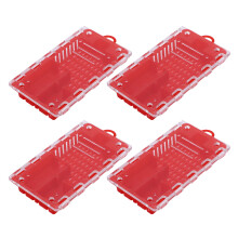10x Bienenkönigin Käfig Kunststoff Rot
