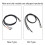 Metall Neustart-Taste PC blau LED mit Kabel 6
