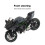 1:12 Motorradmodell mit Licht und Ton, Schwarz 19