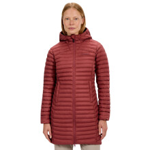 (8, Red/Red) Berghaus Womens Nula Micro Long Padded Hooded Warm Winter Jacket Coat