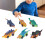 6x Dinosaurier Spielzeugauto Rückziehfunktion 6