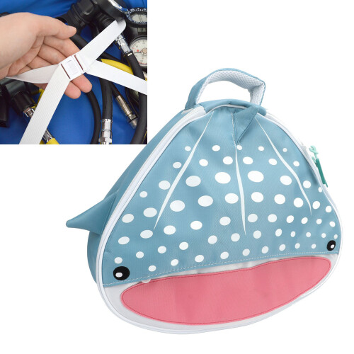 Atemreglertasche Meerestier Design Blauwalhai 2