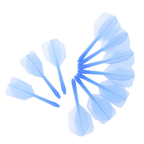 Dartflights 2BA blau 10 Stück integriert