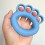 Handtrainer Silikon Ring Blau Fingerkraft Training 1