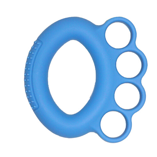 Fingerstrecker Ring Silikon Blau 2