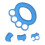 Silikon Grifftrainer Blau Fingerkraft Handtraining 4