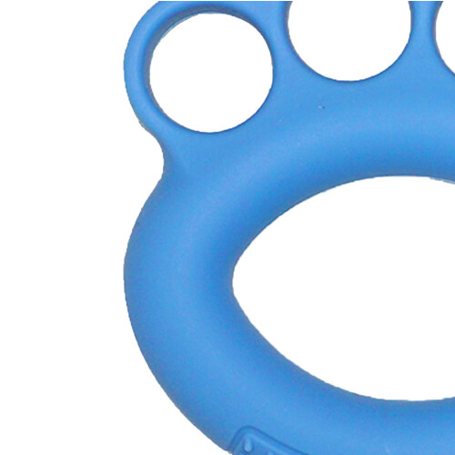 Handtrainer Silikon Ring Blau Fingerkraft Training 1