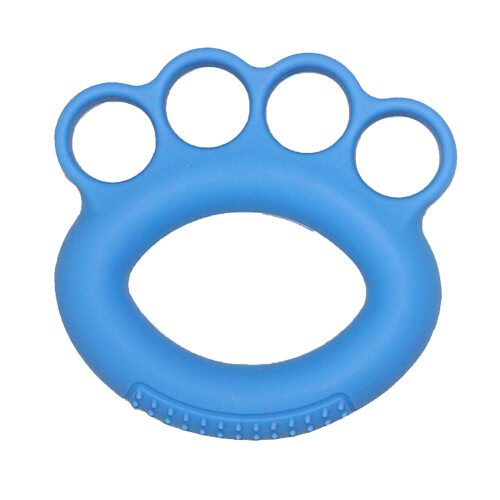 Handtrainer Silikon Ring Blau Fingerkraft Training 2
