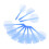 10x Dartflights 2BA integriert blau 17