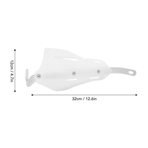 Handschutz Motorrad Universal 22mm 28mm Weiß