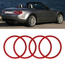 Dekorative AC Ringe Rot Mazda MX-5 2009-2015