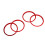 Dekorative AC Ringe Rot Mazda MX-5 2009-2015 20
