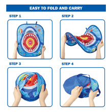 Dartscheibe faltbar Kinder Cartoon Blau Spiel