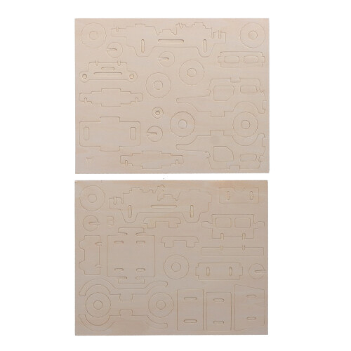 DIY 3D Holz Auto Puzzle Spielzeug Set 1
