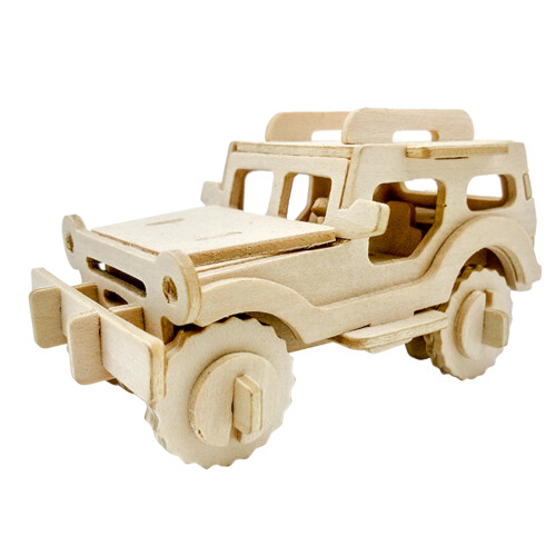 3D Holzauto Puzzle DIY Modellbau Kinder 2