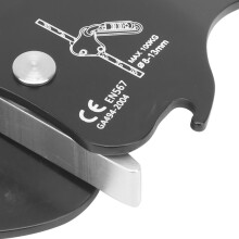CAMNAL Seilgreifer Klettern Schwarz 8-13mm Tragbar