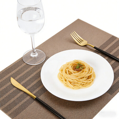 Pvc Geometry Pattern Dining Mat With Heat Insulation For Kitchen And Area Dining 1