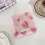 (Light Pink)Square Plush Heart Coasters For Cafe Table Protection With Features Antiscald 7