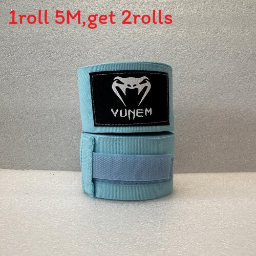 (Light Blue)Impacchi Boxe Venum Kontact 10m con Materiale Traspirante per Allenamento Sparring e