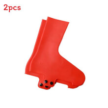 (Red,M)Protetores de borracha para sapatos de bicicleta com revestimento resistente à água à prova de vento para ciclistas