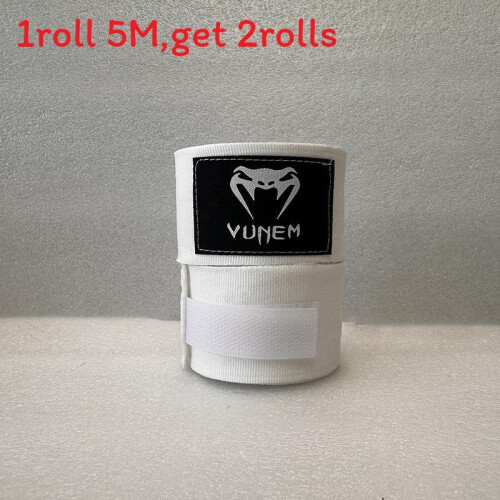 (White)Impacchi Boxe Venum Kontact 10m con Materiale Traspirante per Allenamento Sparring e
