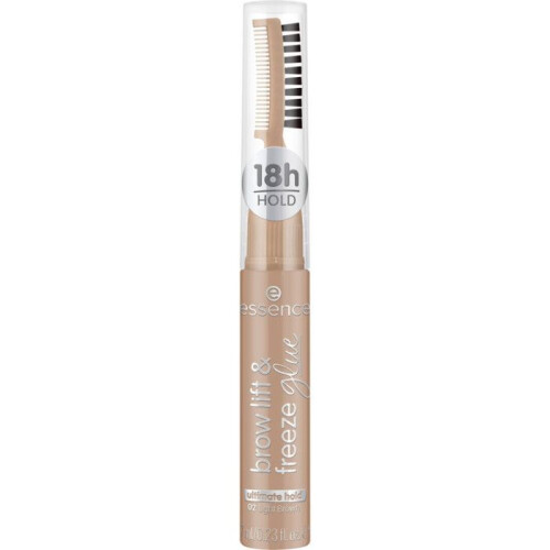Cola para sobrancelhas - ESSENCE - Cola para Levantar e Fixar Sobrancelhas - 02 Castanho Claro - 3-em-1 modeladora e fixadora - 7 ml 1