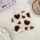 (Light Pink)Square Plush Heart Coasters For Cafe Table Protection With Features Antiscald 5